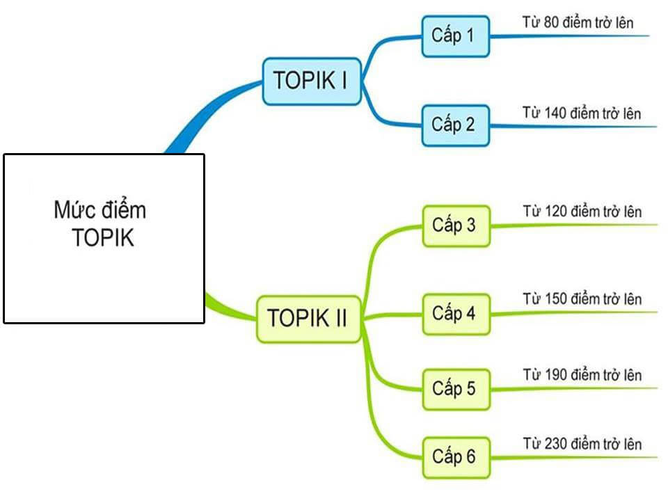 Mức độ điểm chứng chỉ Topik mà học sinh, sinh viên du học cần biết