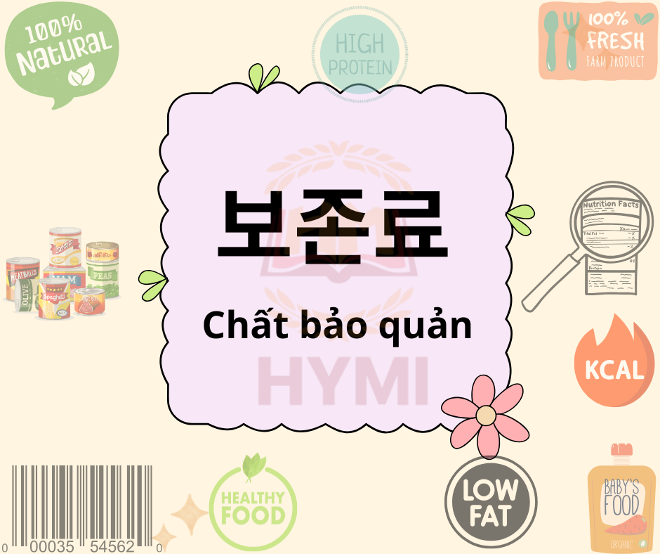 Từ vựng tiếng Hàn chủ đề nhãn dán