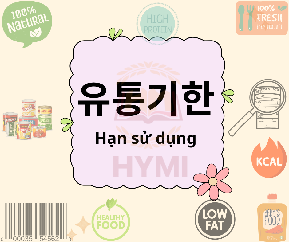 Từ vựng tiếng Hàn chủ đề nhãn dán