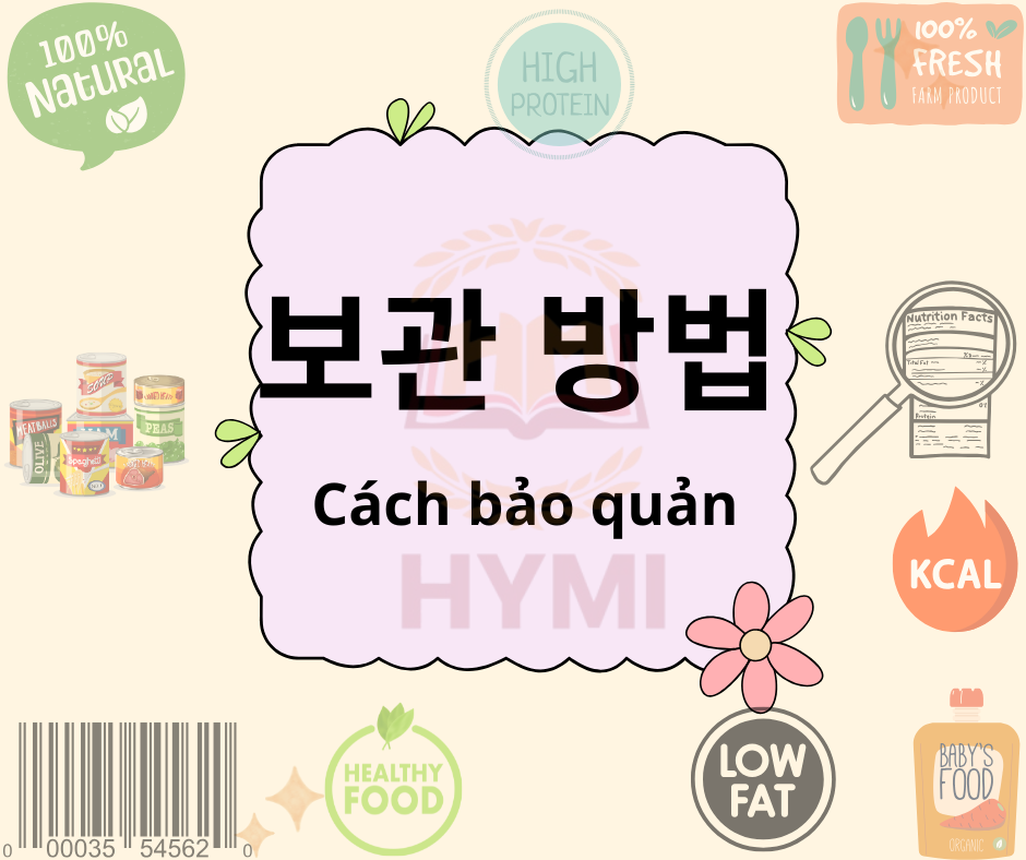 Từ vựng tiếng Hàn chủ đề nhãn dán