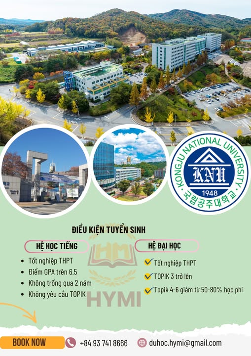 Tuyển sinh Đại học Quốc gia Kongju cùng HYMI