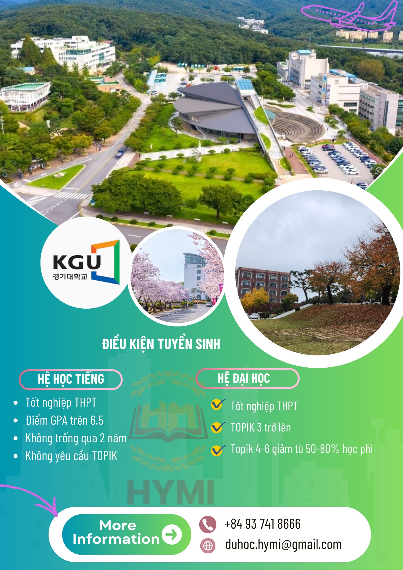 Điều kiện tuyển sinh Đại học Kyonggi
