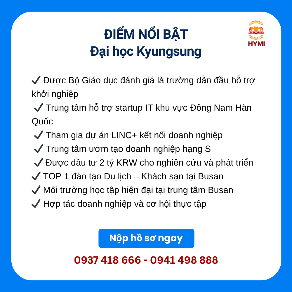 Đại học Kyungsung – Lựa chọn hàng đầu Top 1 cho ngành Du lịch Khách sạn tại Busan
