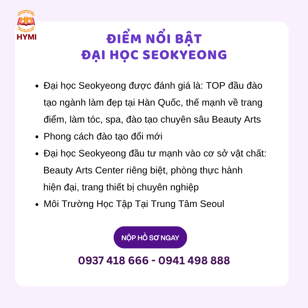 Đại học Seokyeong – Lựa chọn hàng đầu cho ngành làm đẹp tại Seoul
