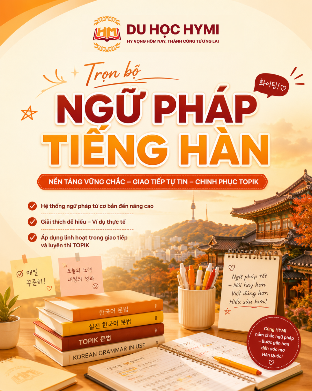 Trọn Bộ 350+ Ngữ Pháp Tiếng Hàn