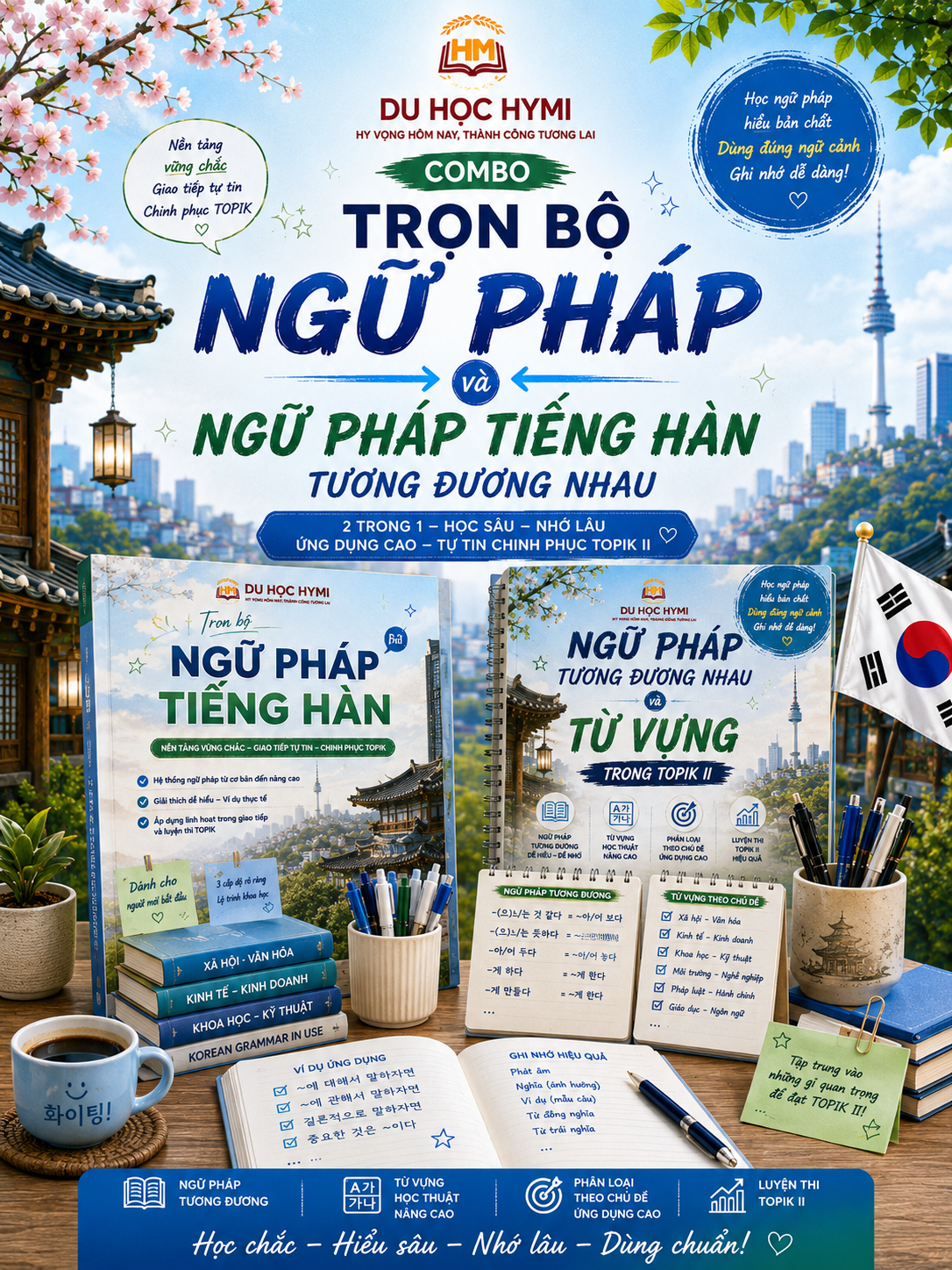 Combo File Trọn bộ 350+ Ngữ pháp tiếng Hàn và File Ngữ pháp tiếng Hàn tương đương