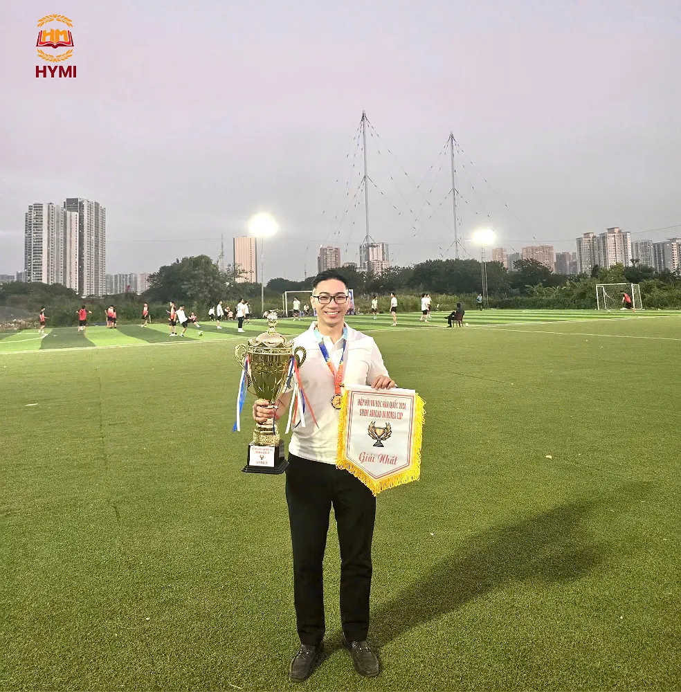 Du học Hymi vô địch giải bóng đá Hiệp hội du học Hàn Quốc – Study Abroad in Korea Cup 2026: Tự hào tinh thần đồng đội